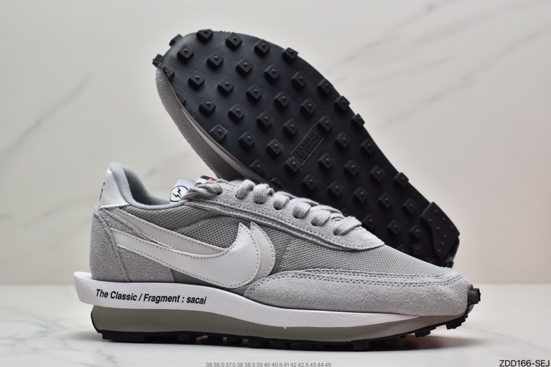 230 Fragment Design x Sacai x LDWaffle 联名解构重叠设计前卫华夫走秀休闲运动鞋 DH2684-001