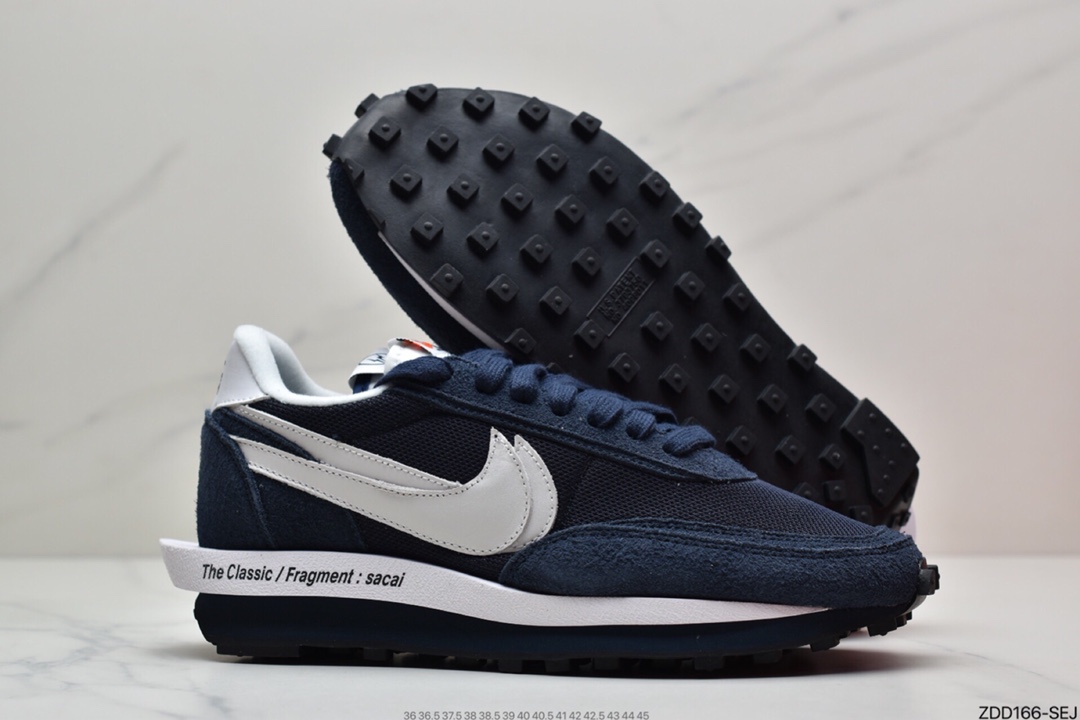 230 Fragment Design x Sacai x LDWaffle 联名解构重叠设计前卫华夫走秀休闲运动鞋 DH2684-001