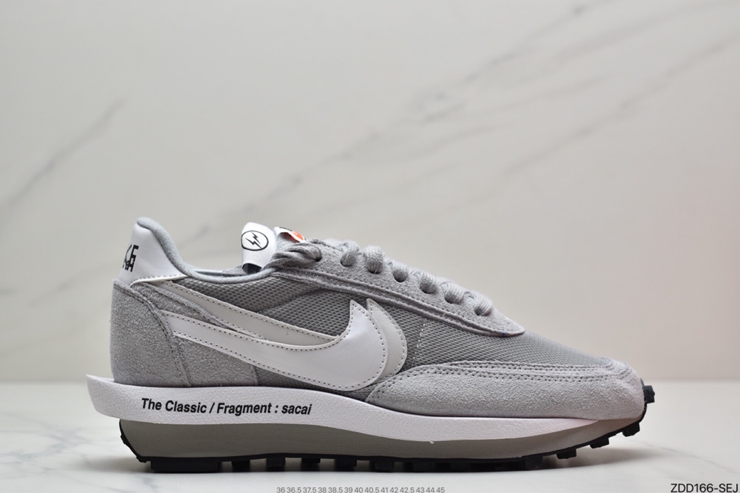 230 Fragment Design x Sacai x LDWaffle 联名解构重叠设计前卫华夫走秀休闲运动鞋 DH2684-001