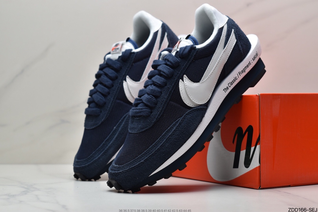 230 Fragment Design x Sacai x LDWaffle 联名解构重叠设计前卫华夫走秀休闲运动鞋 DH2684-001