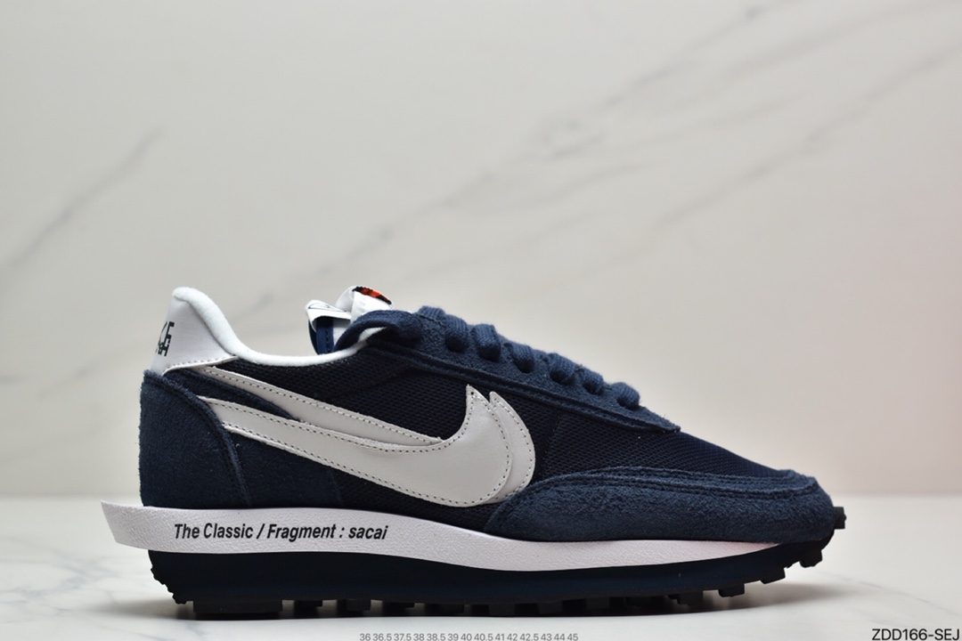 230 Fragment Design x Sacai x LDWaffle 联名解构重叠设计前卫华夫走秀休闲运动鞋 DH2684-001