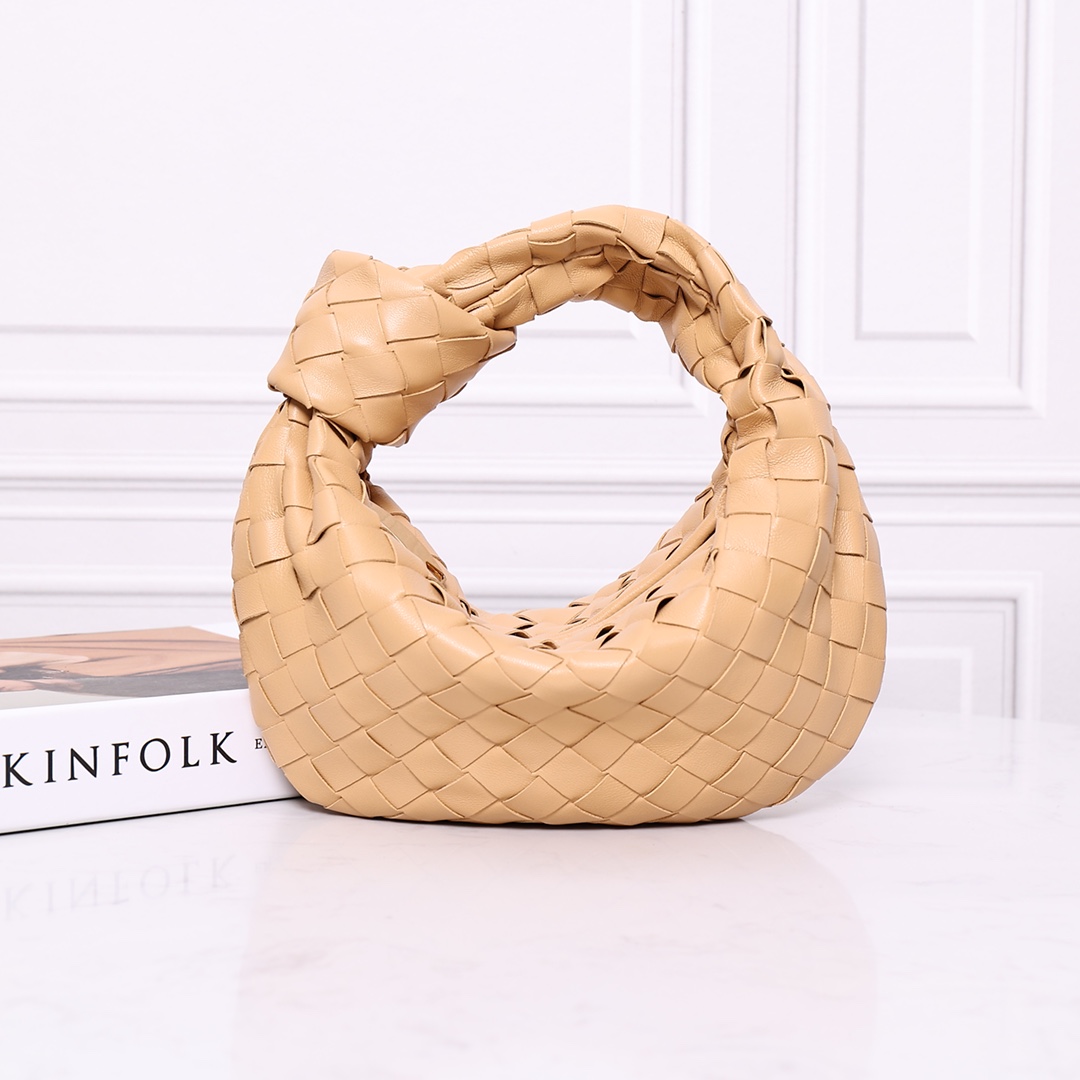 Bottega Veneta 编织羊皮 扭结 hobo 手提包