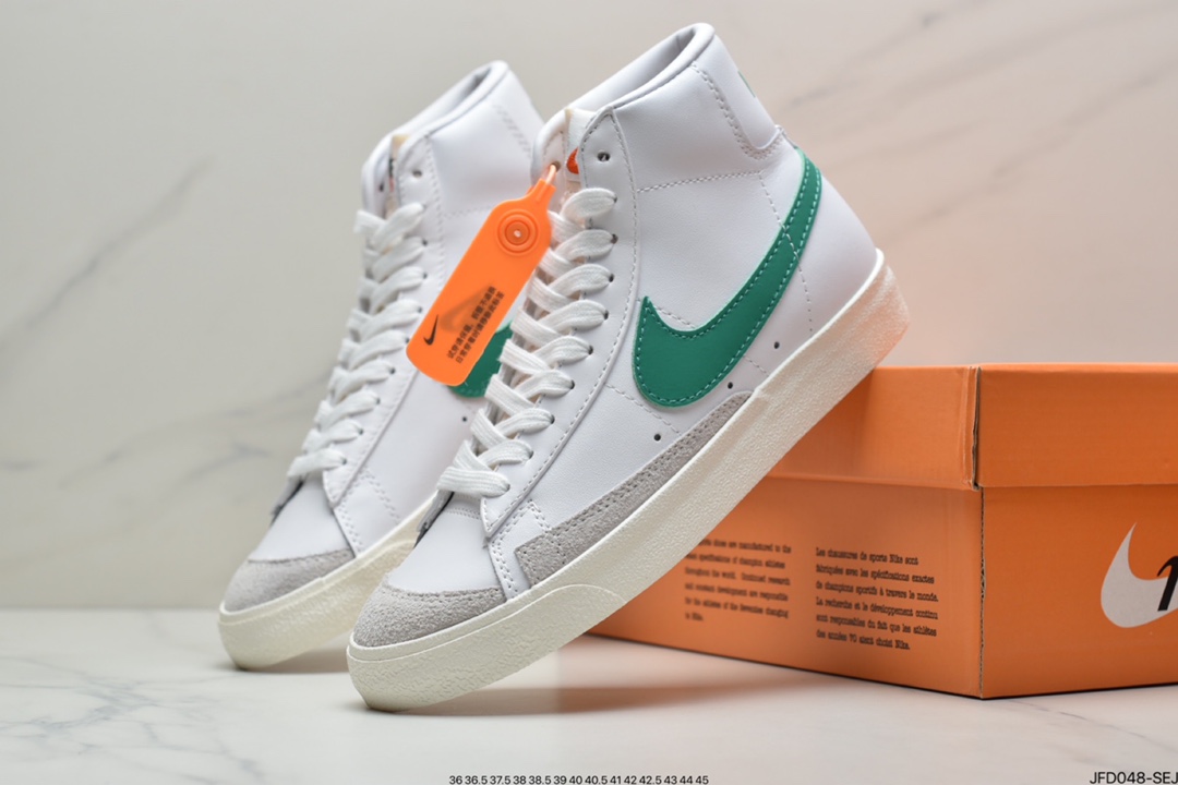170 耐克Blazer Mid VNTG ‘77 开拓者 “涂鸦 黑勾”复古经典中帮百搭休闲运动板鞋 CW7580-200