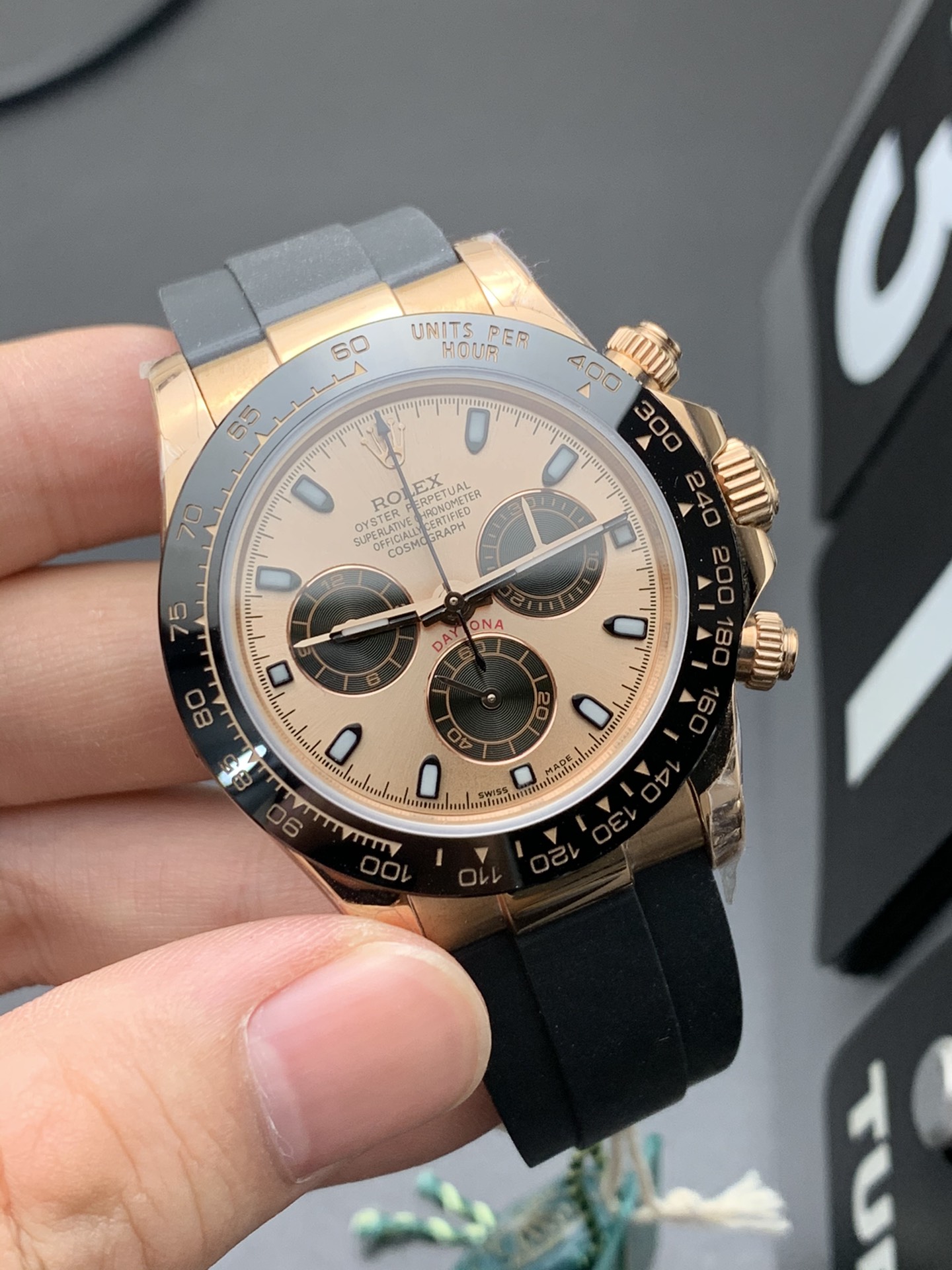Rolex 7750玫瑰金迪
