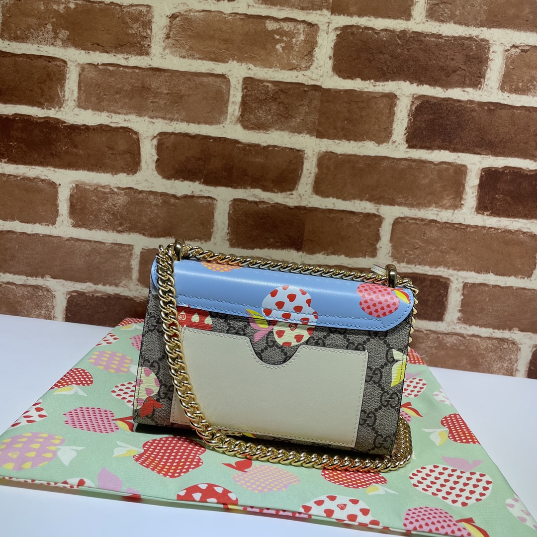 GUCCI古驰Padlock系列心苹果图案小号肩背包409487