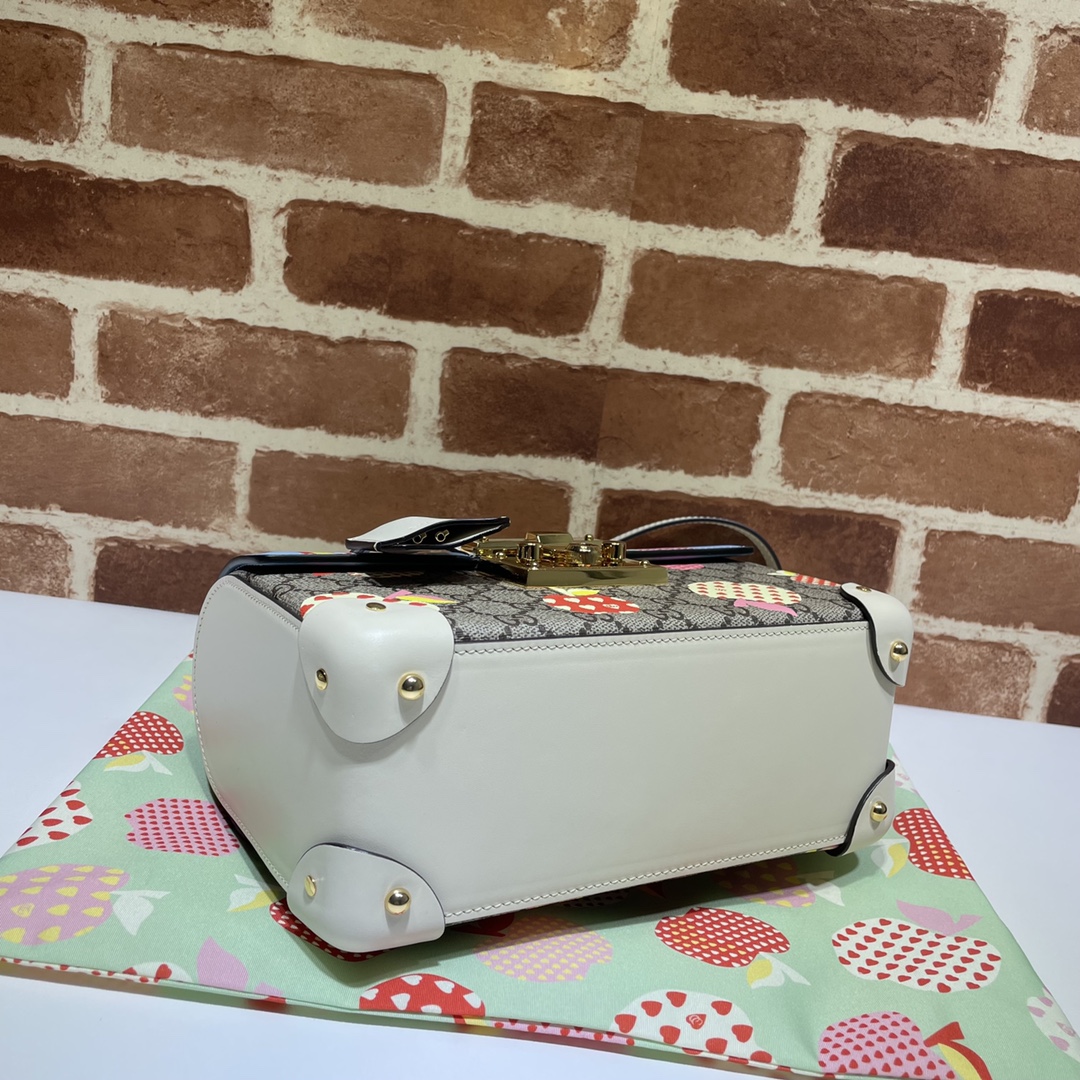 GUCCI古驰Padlock系列心苹果图案小号手袋603221