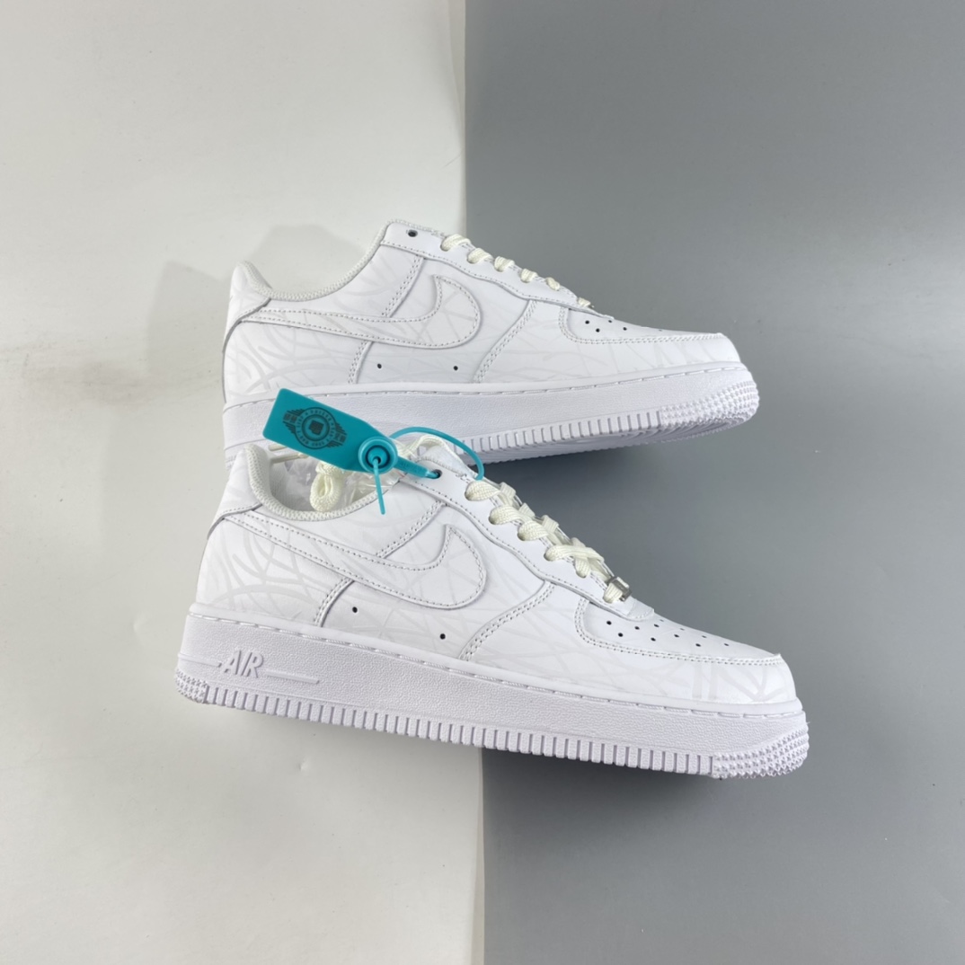 P220  NIKE Air Force 1 Low’07 全白鸟巢夜光配色板鞋 N-2088