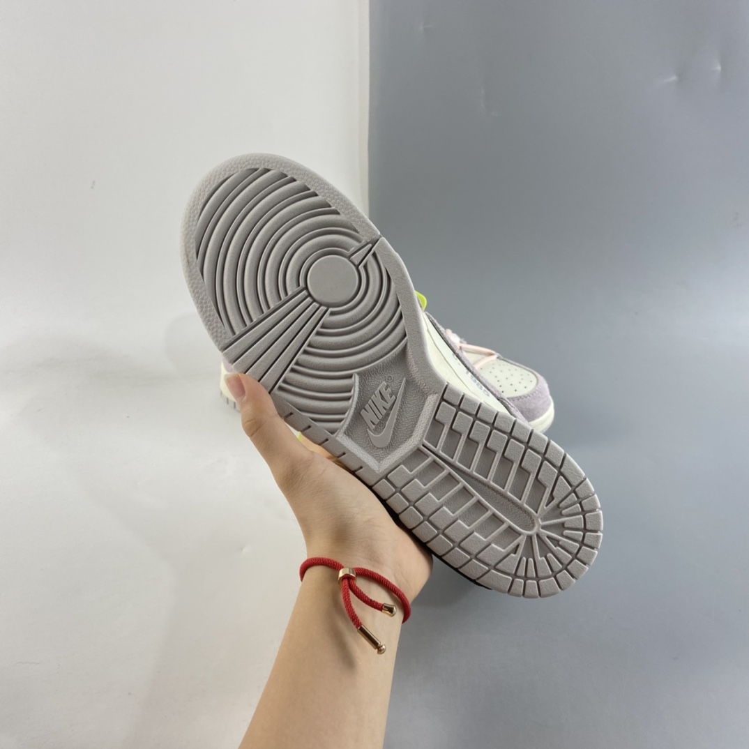 P380  OFF-WHITE x NIKE Dunk SB Low “12 OF 50” 翻毛皮板鞋 DJ0950-100