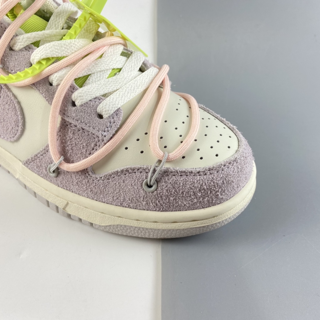 P380  OFF-WHITE x NIKE Dunk SB Low “12 OF 50” 翻毛皮板鞋 DJ0950-100