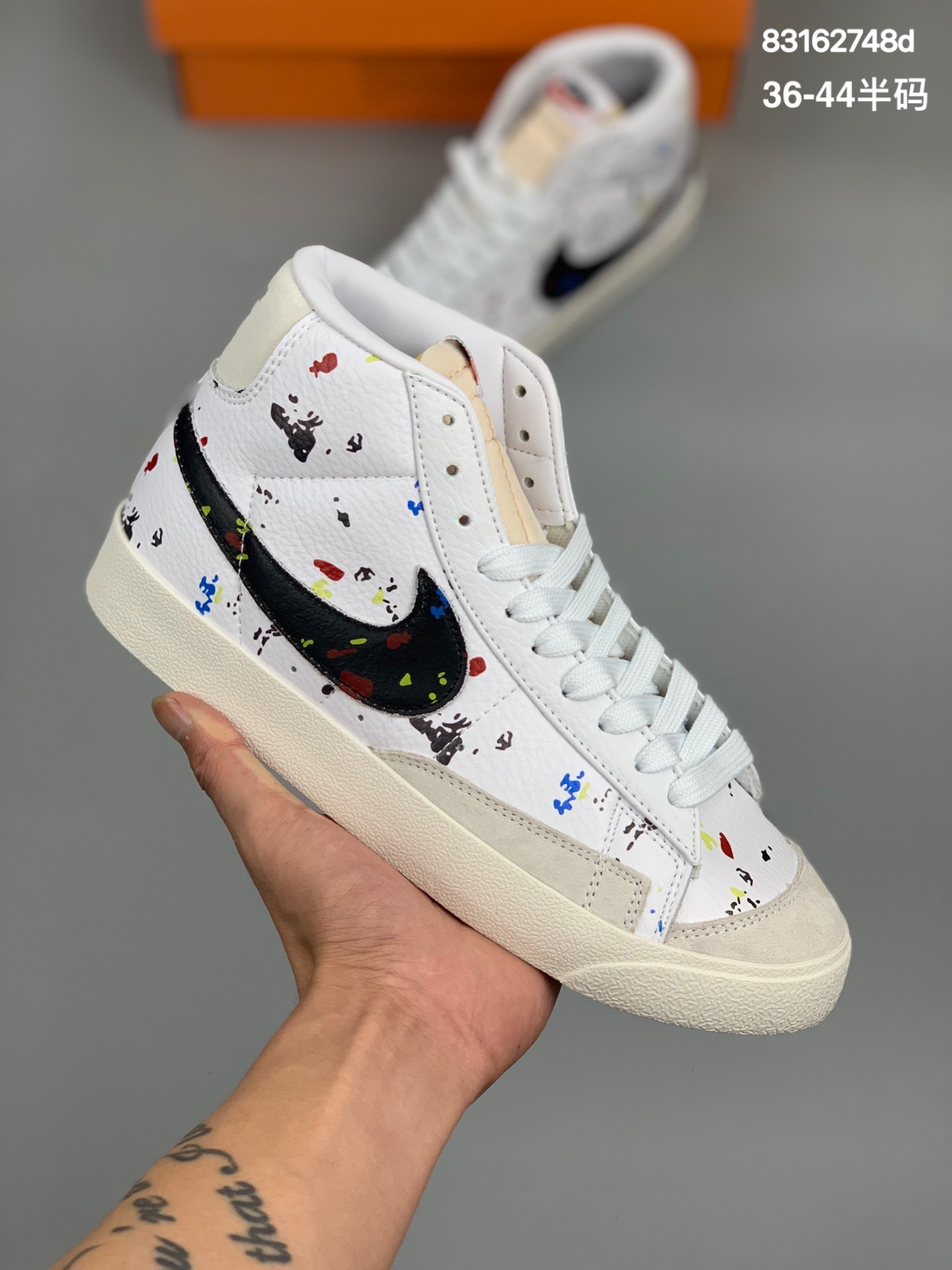 
耐克Nike Blazer Mid 77 复古经典高帮开拓者休闲板鞋
货号：BQ6806-100
尺码:36-44半码
编码:83162748d