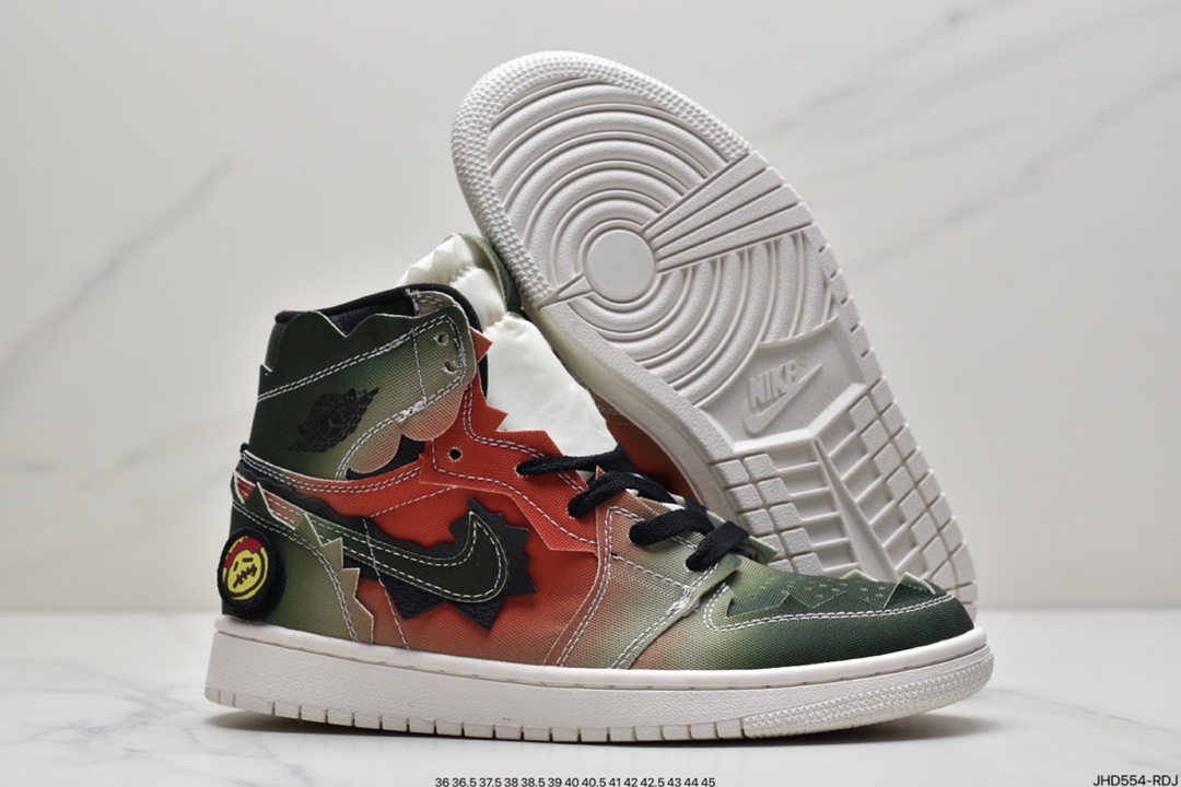 190  AJ1 x JBalvin雷鬼天王联名笑脸彩虹扎染美国雷鬼歌手JBalvin DC3481-800