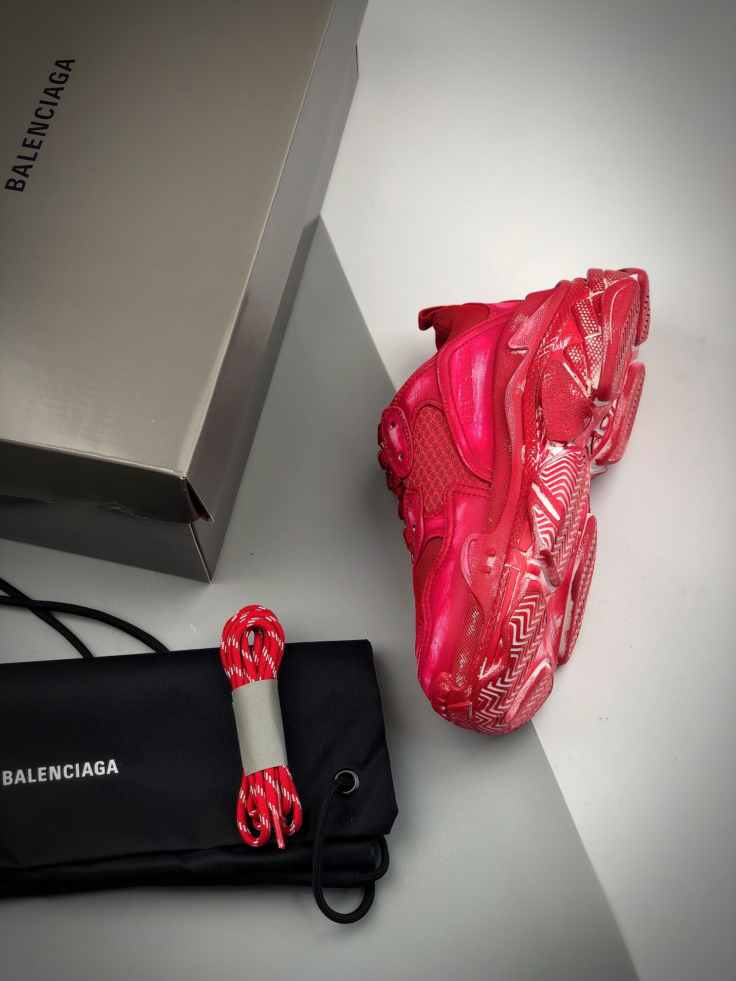 特价清货原400+BalenciagaTripleS红破坏巴黎世家19官方发售版本意产纯原版本全码出货通