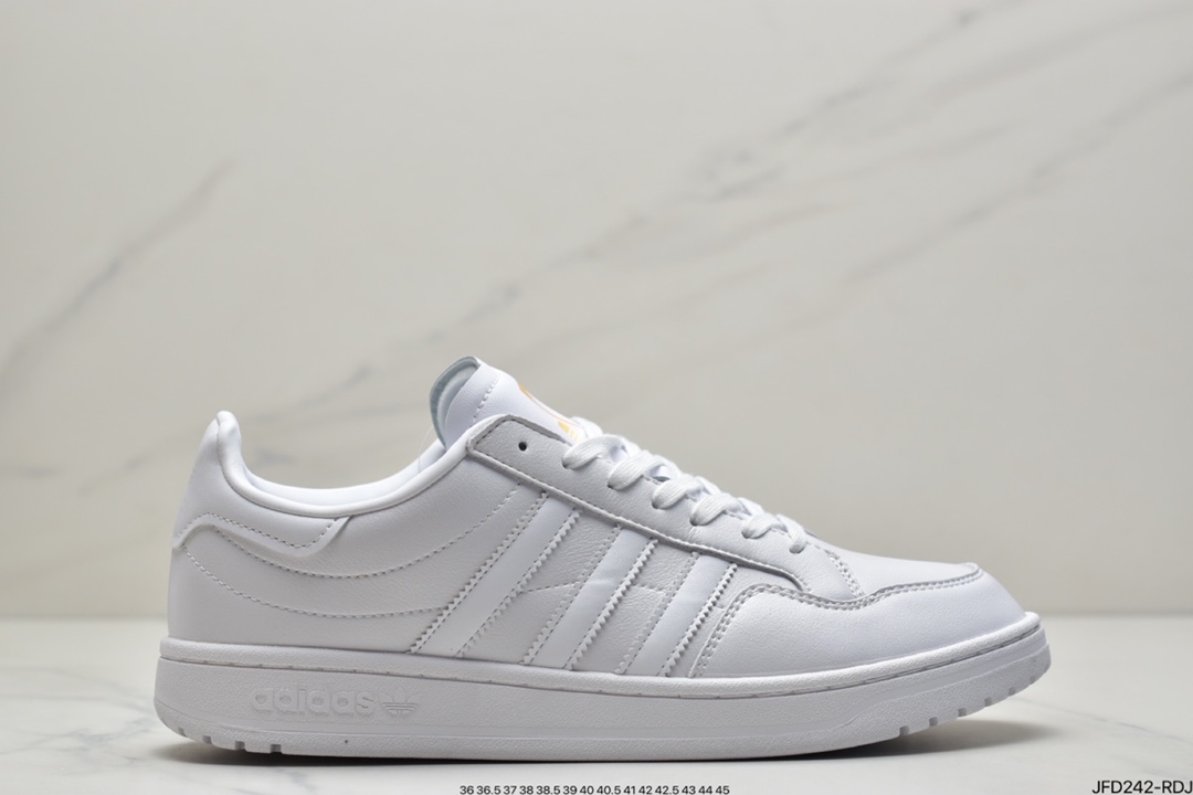 170 阿迪达斯 Adidas Originals Team Court 白蓝 三叶草复古经典百搭休闲运动板鞋EF6053