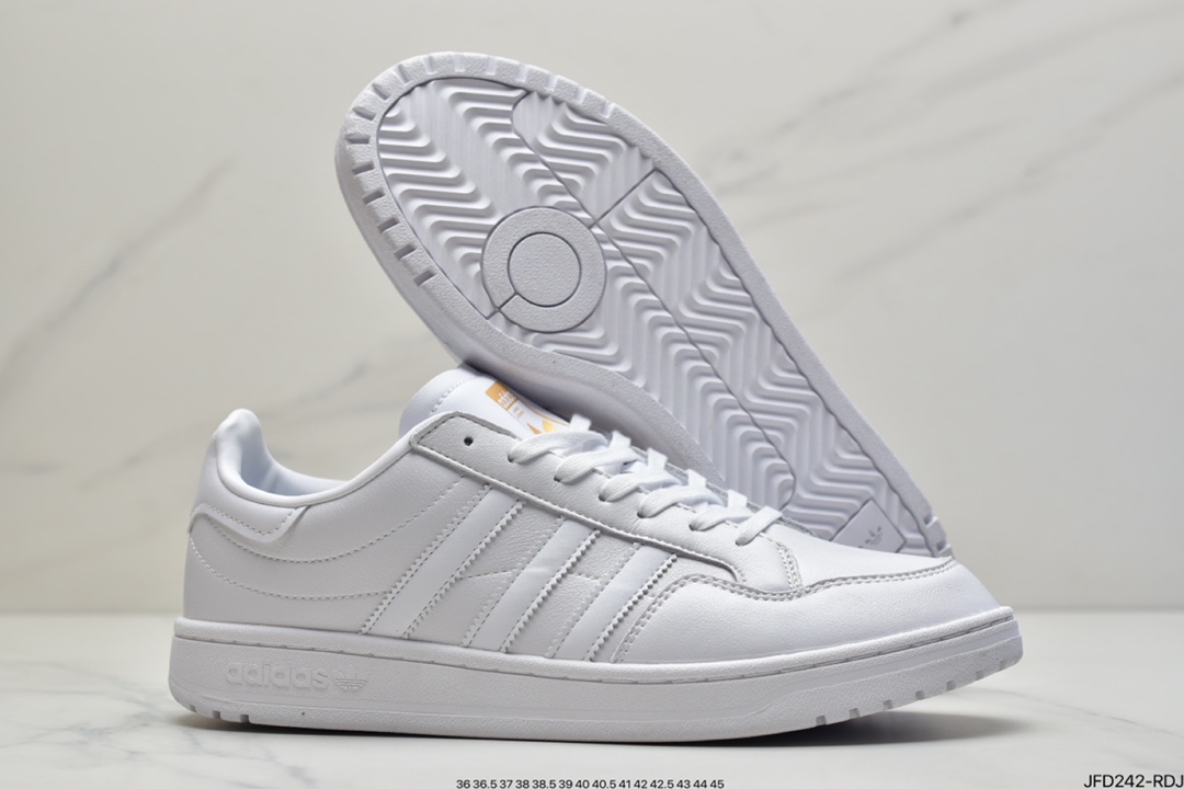 170 阿迪达斯 Adidas Originals Team Court 白蓝 三叶草复古经典百搭休闲运动板鞋EF6053