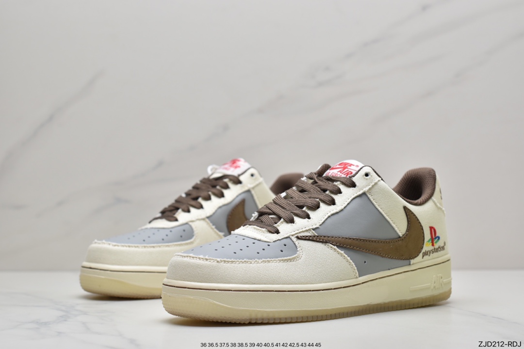 240 耐克NK Travis Scott x Playstation x Nike  Air Force1 Low三方联名 BQ5826-208