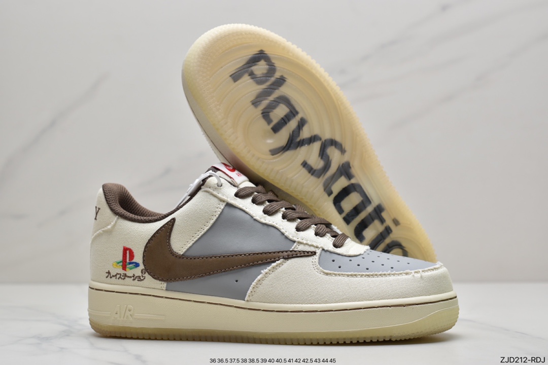 240 耐克NK Travis Scott x Playstation x Nike  Air Force1 Low三方联名 BQ5826-208