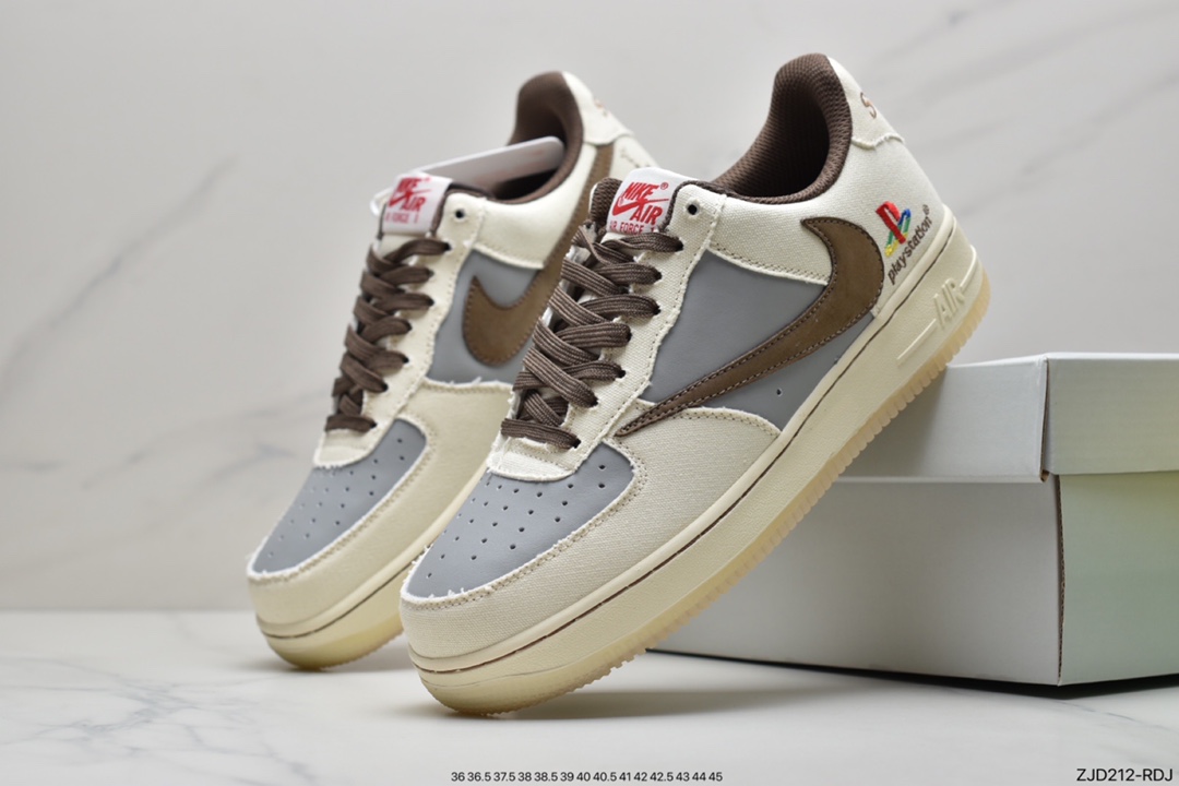 240 耐克NK Travis Scott x Playstation x Nike  Air Force1 Low三方联名 BQ5826-208