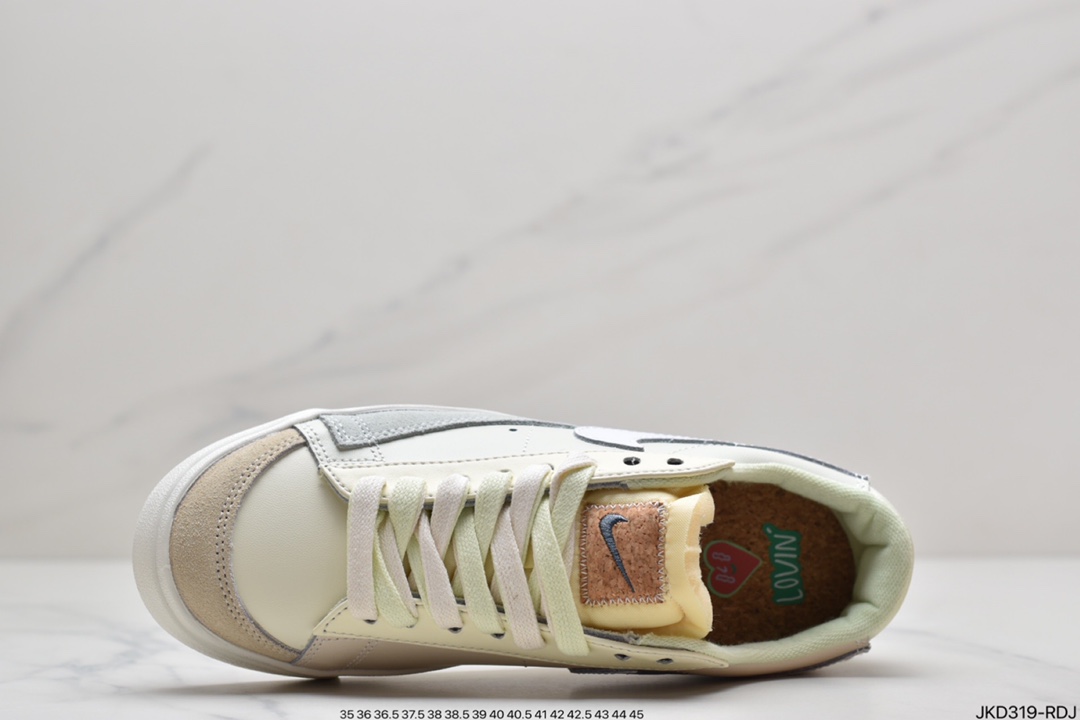 160 NIKE Blazer Low ’1977 Vintage”White/Light Blue/Grey”板鞋DM7186