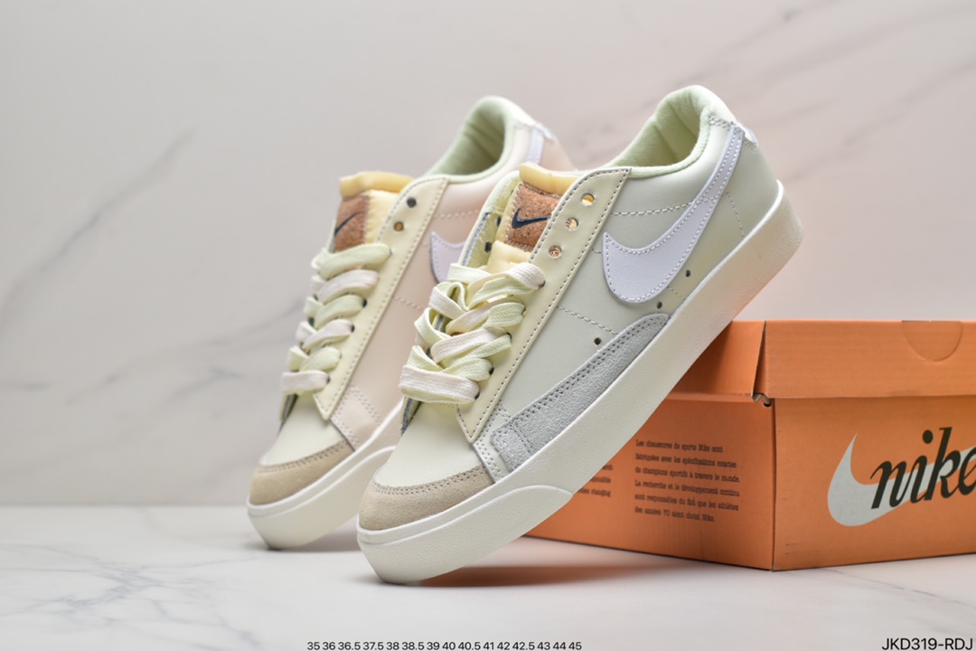 160 NIKE Blazer Low ’1977 Vintage”White/Light Blue/Grey”板鞋DM7186