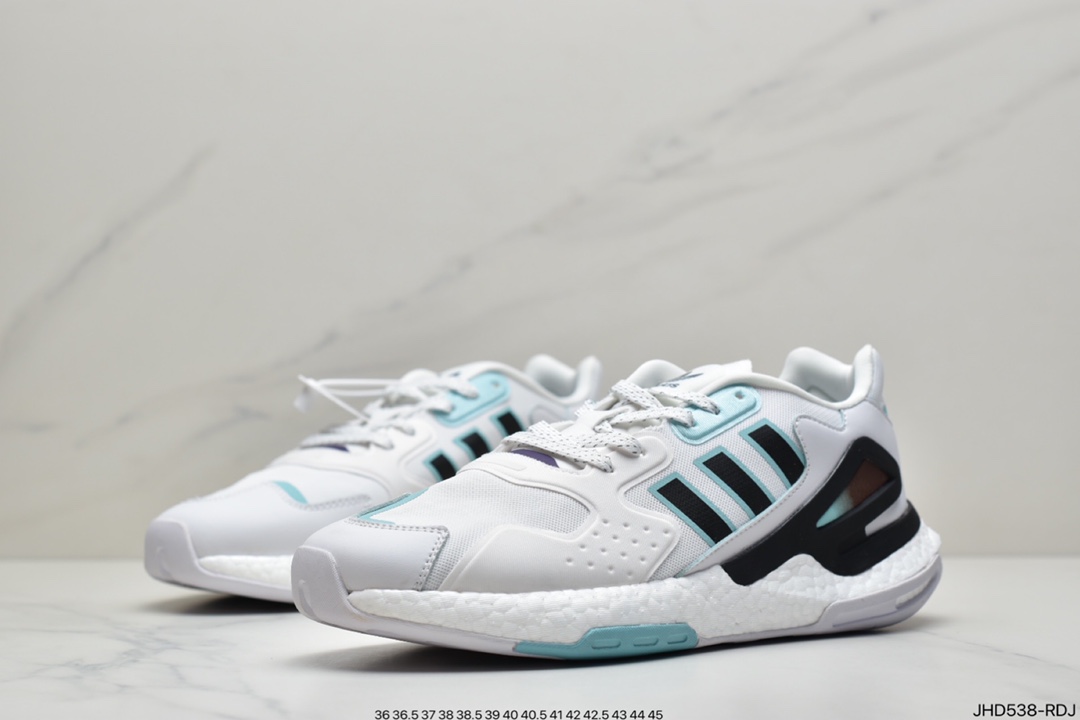190 阿迪达斯Originals 2020 Day Jogger Boost”Grey/LaserReflectiv”跑鞋 GZ2716