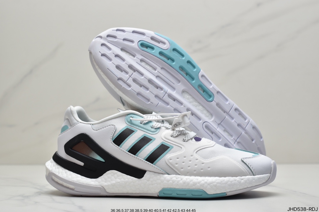 190 阿迪达斯Originals 2020 Day Jogger Boost”Grey/LaserReflectiv”跑鞋 GZ2716