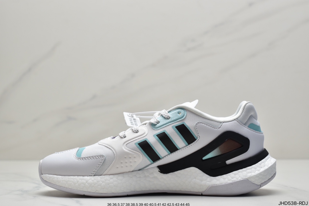190 阿迪达斯Originals 2020 Day Jogger Boost”Grey/LaserReflectiv”跑鞋 GZ2716