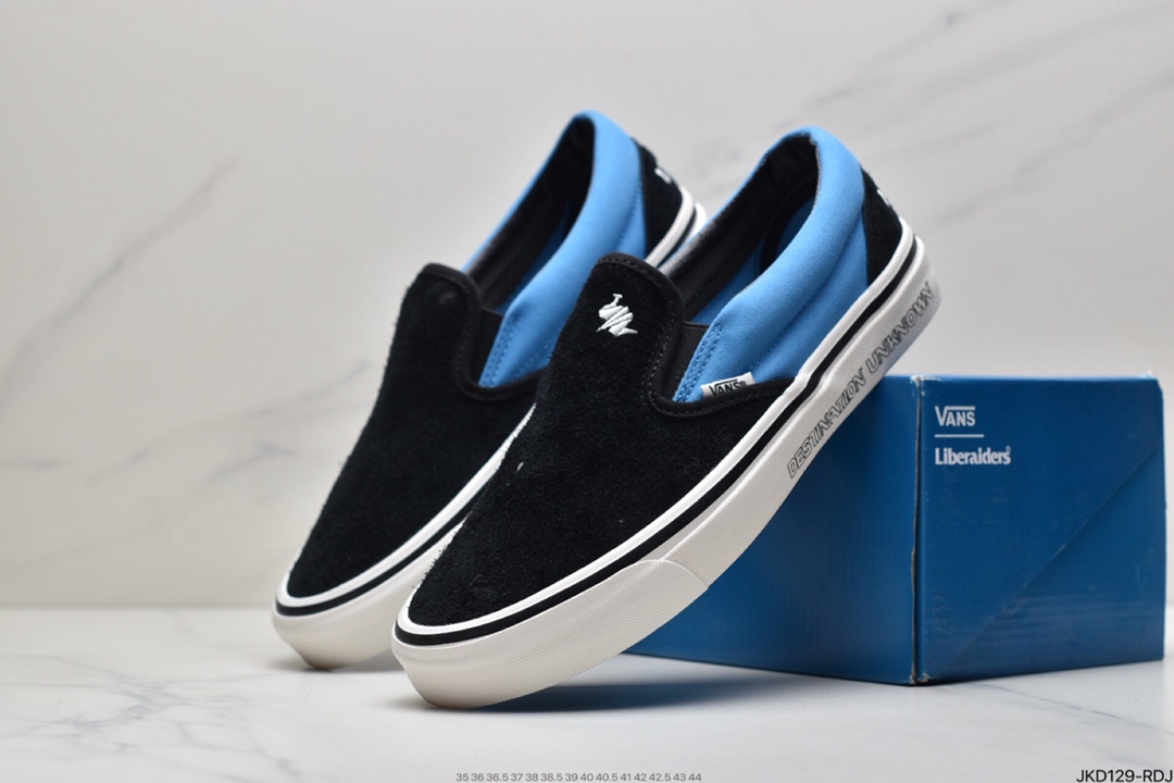 160 万斯Vans Og Classic Slip-On 帆布硫化懒人一脚蹬低帮滑板鞋