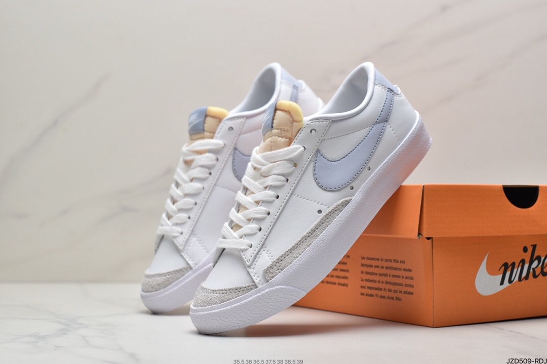 140 耐克Blazer Low ’1977 Vintage”White/Light Blue/Grey” DC4769-105