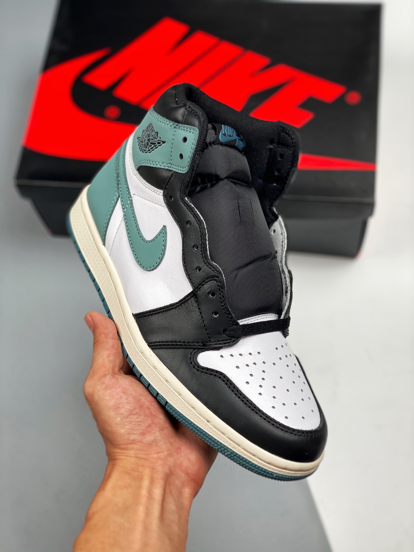 Air Jordan 1 Retro High seis veces campeón, dedo del pie verde, producido por gran fábrica original, calidad tope en el…