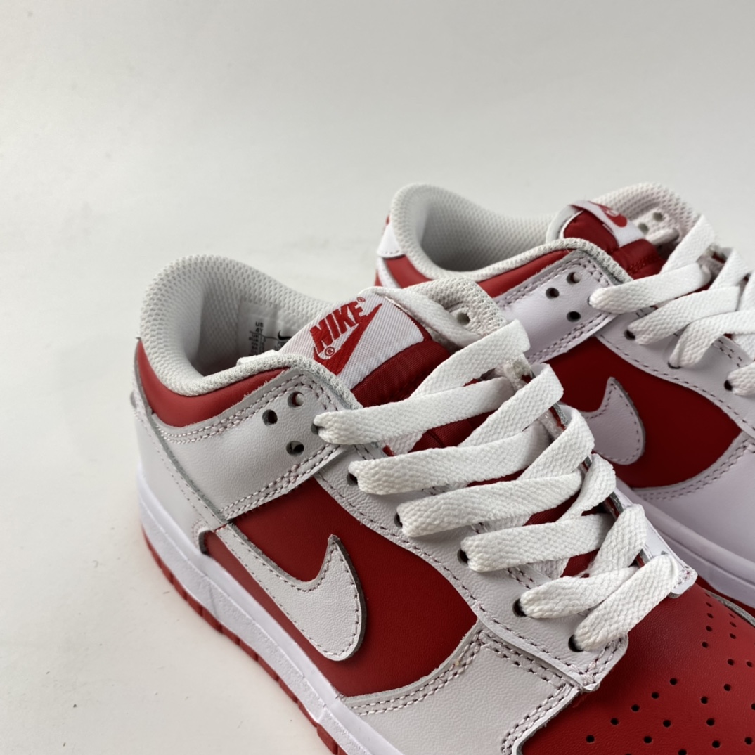 P300  NIKE SB Dunk Retro Low ”White/University Red” 大学红扣篮系列低帮休闲运动滑板板鞋 CW1590-600