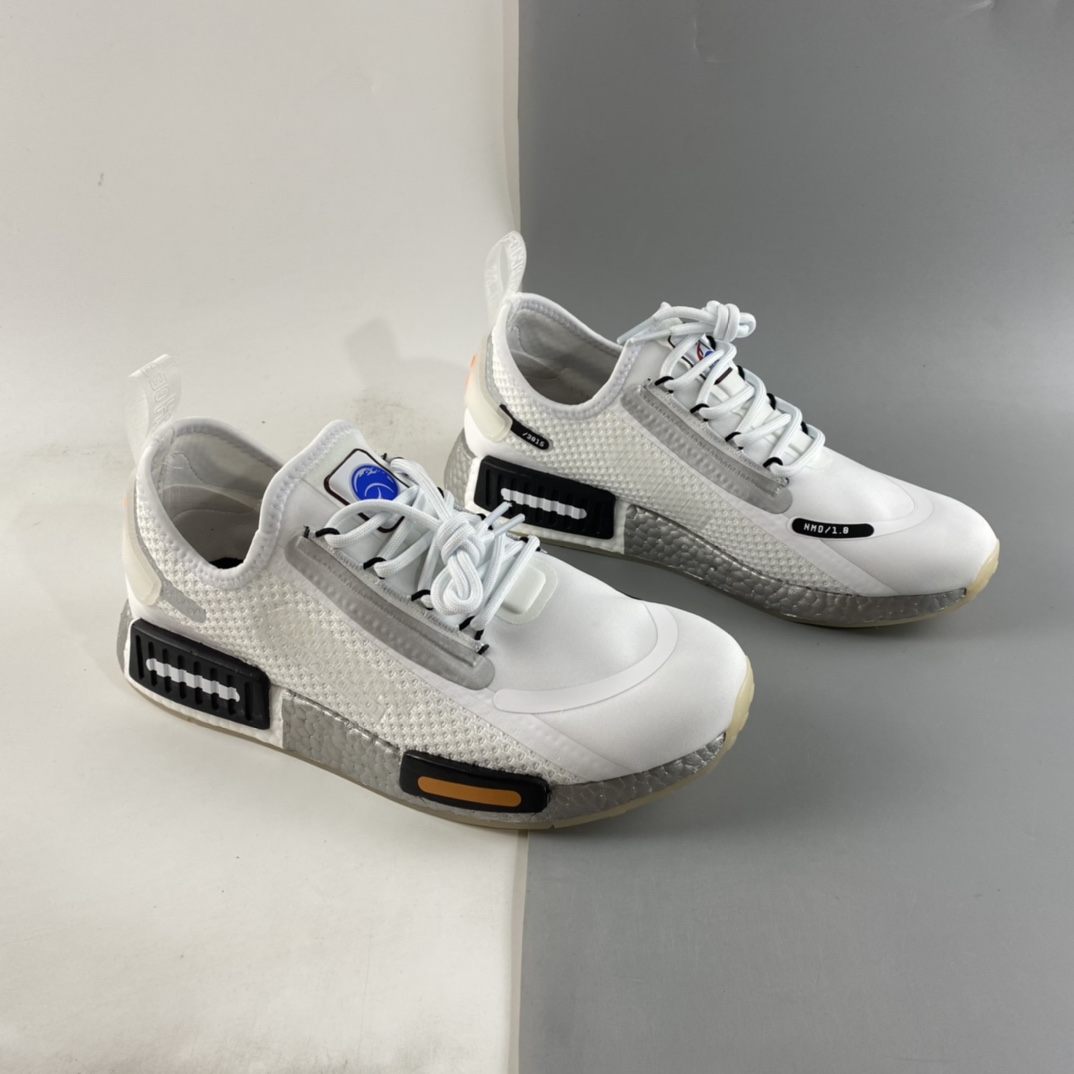 P190  AD NMD_R1 SPECTOO 阿迪三叶草低帮休闲爆米花跑步鞋 FX6818