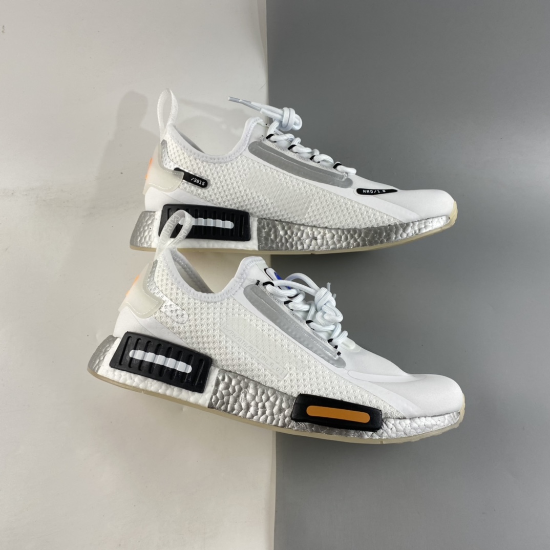 P190  AD NMD_R1 SPECTOO 阿迪三叶草低帮休闲爆米花跑步鞋 FX6818