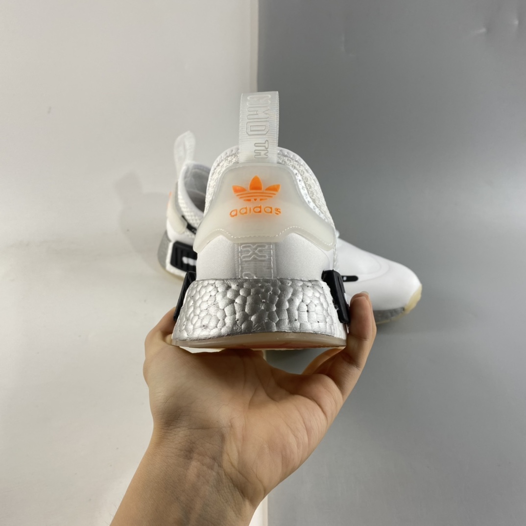 P190  AD NMD_R1 SPECTOO 阿迪三叶草低帮休闲爆米花跑步鞋 FX6818