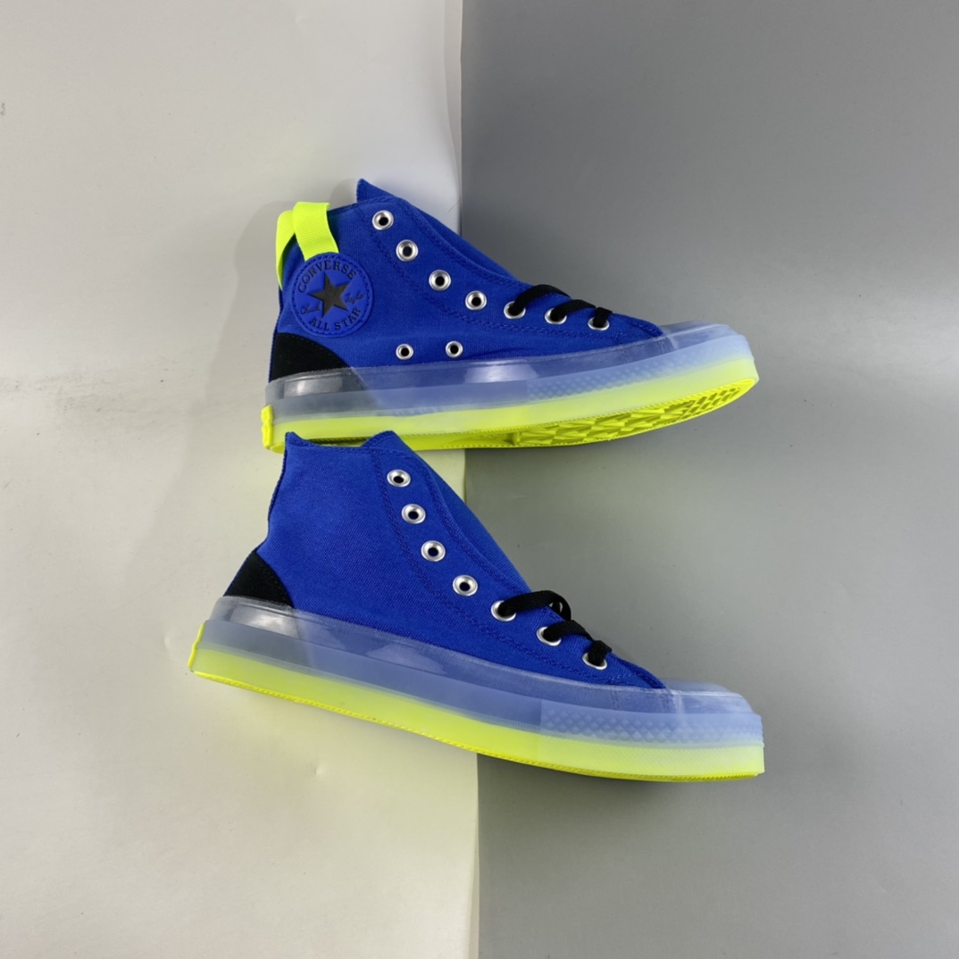 P160  CONVERSE Chuck Taylor All Star CX中性水晶果冻底撞色帆布高帮鞋 171694C