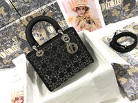 Online Sales
 Dior Lady Handbags Crossbody & Shoulder Bags Set With Diamonds Silk