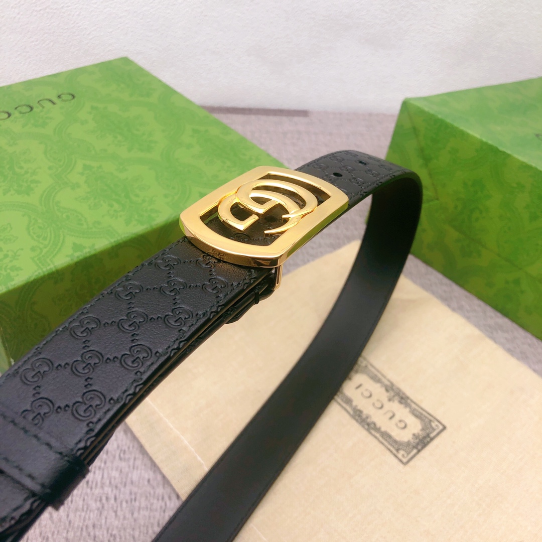 [Gucci Belts]Gucci: Original original first layer cowhide pressed with small G