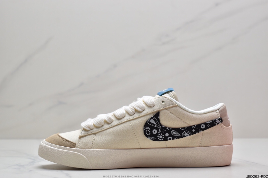 150 NIKE Blazer Low ’1977 Vintage”White/Light Blue/Grey”经典开拓者低帮百搭休闲运动板鞋DJ4665