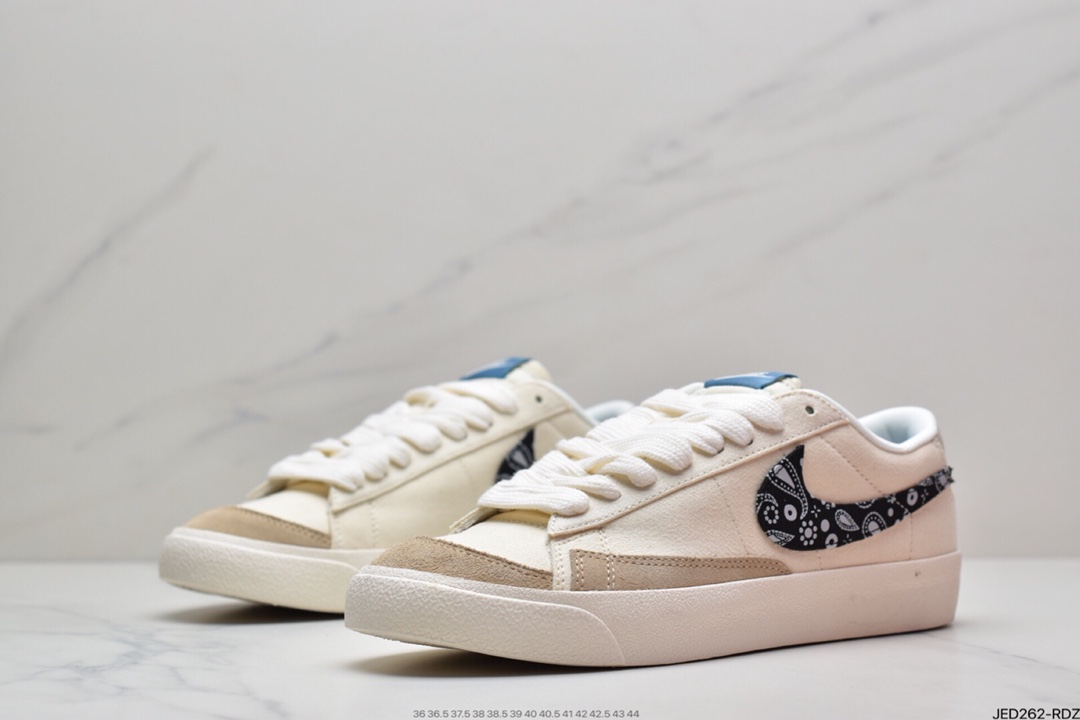 150 NIKE Blazer Low ’1977 Vintage”White/Light Blue/Grey”经典开拓者低帮百搭休闲运动板鞋DJ4665