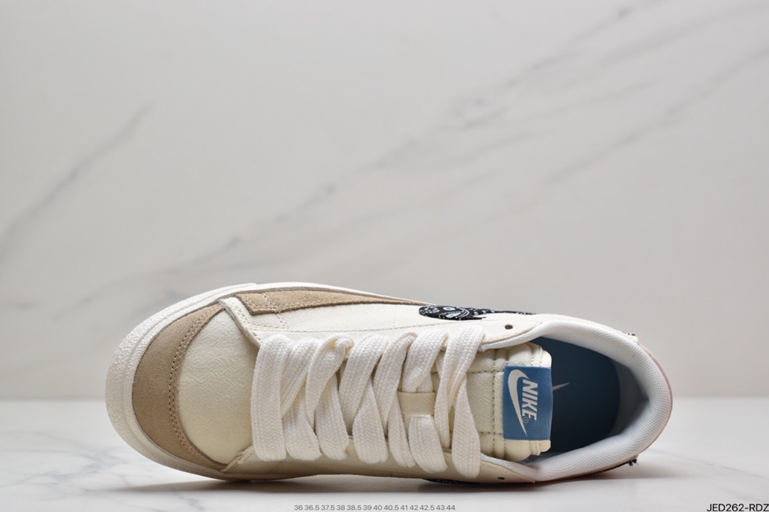 150 NIKE Blazer Low ’1977 Vintage”White/Light Blue/Grey”经典开拓者低帮百搭休闲运动板鞋DJ4665