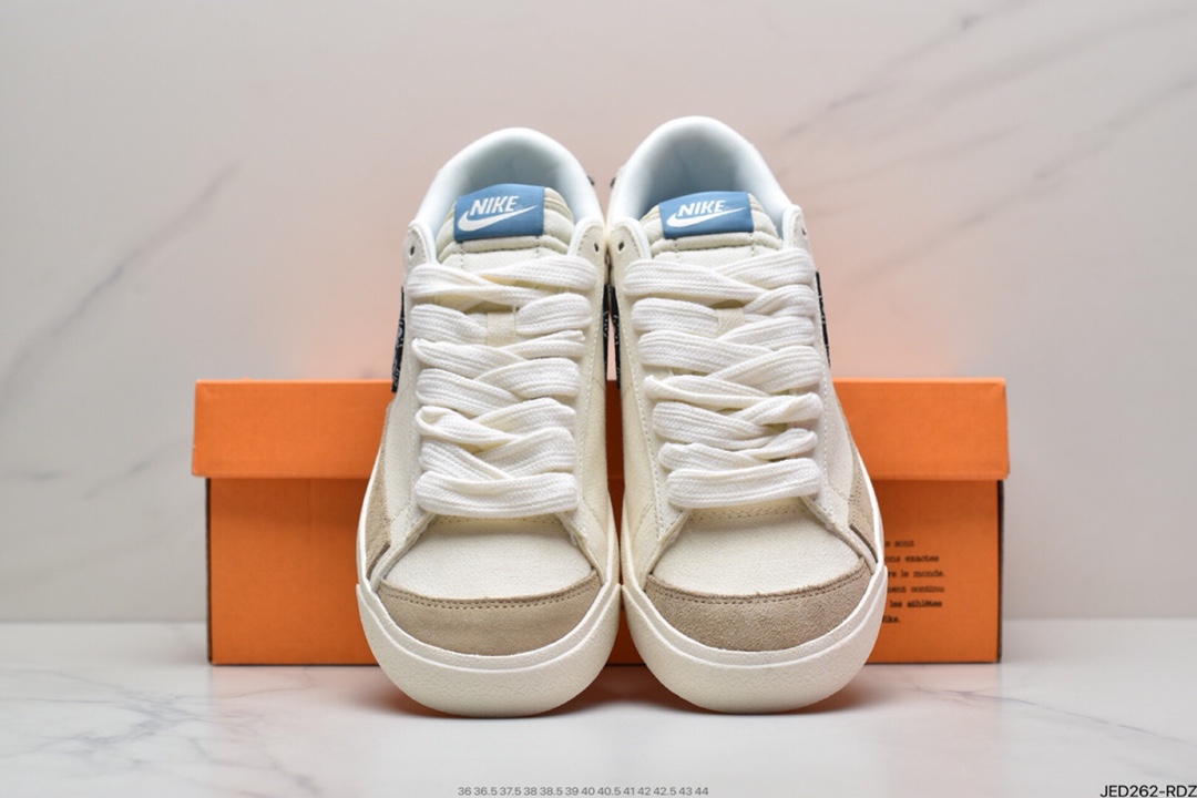 150 NIKE Blazer Low ’1977 Vintage”White/Light Blue/Grey”经典开拓者低帮百搭休闲运动板鞋DJ4665