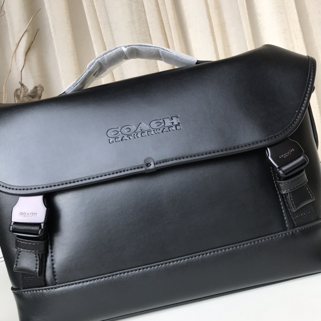 Coach 新款 2665蓝色 /3794老花配色 /2292 黑色LOGO标志 光滑小牛皮 League 邮差包 斜跨骑行包 配长肩带