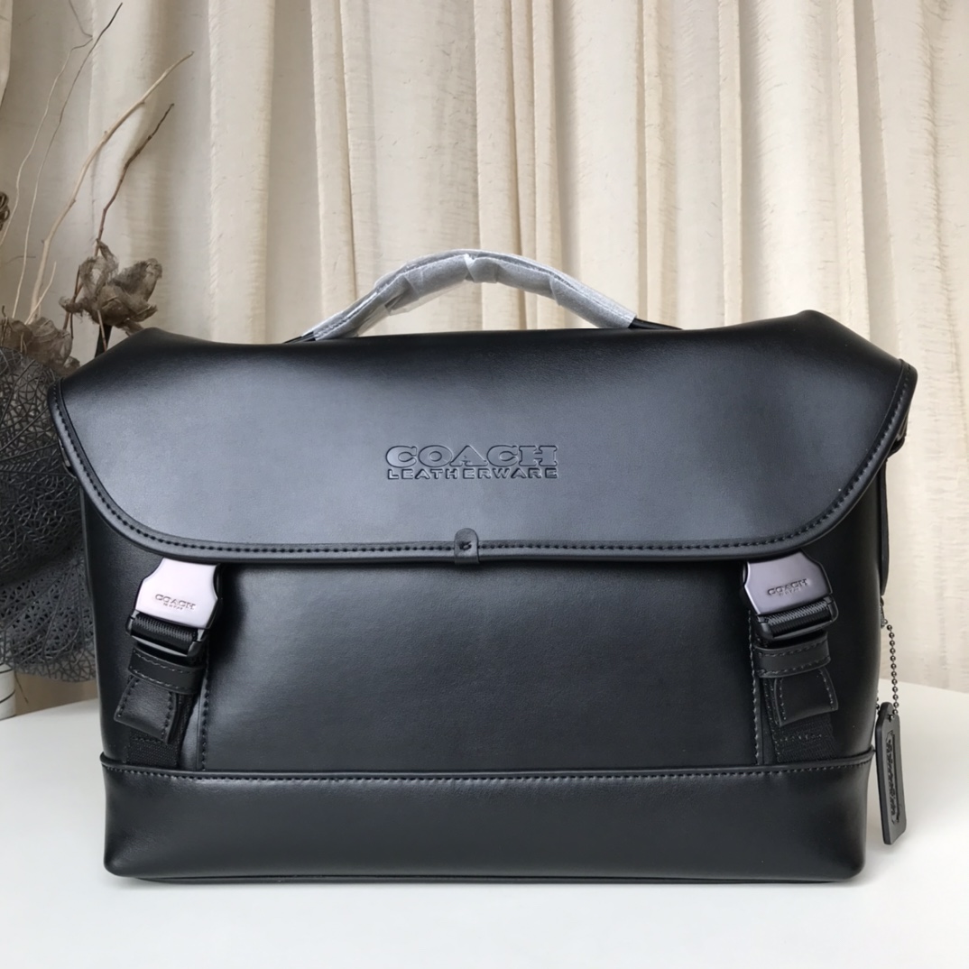 Coach 新款 2665蓝色 /3794老花配色 /2292 黑色LOGO标志 光滑小牛皮 League 邮差包 斜跨骑行包 配长肩带