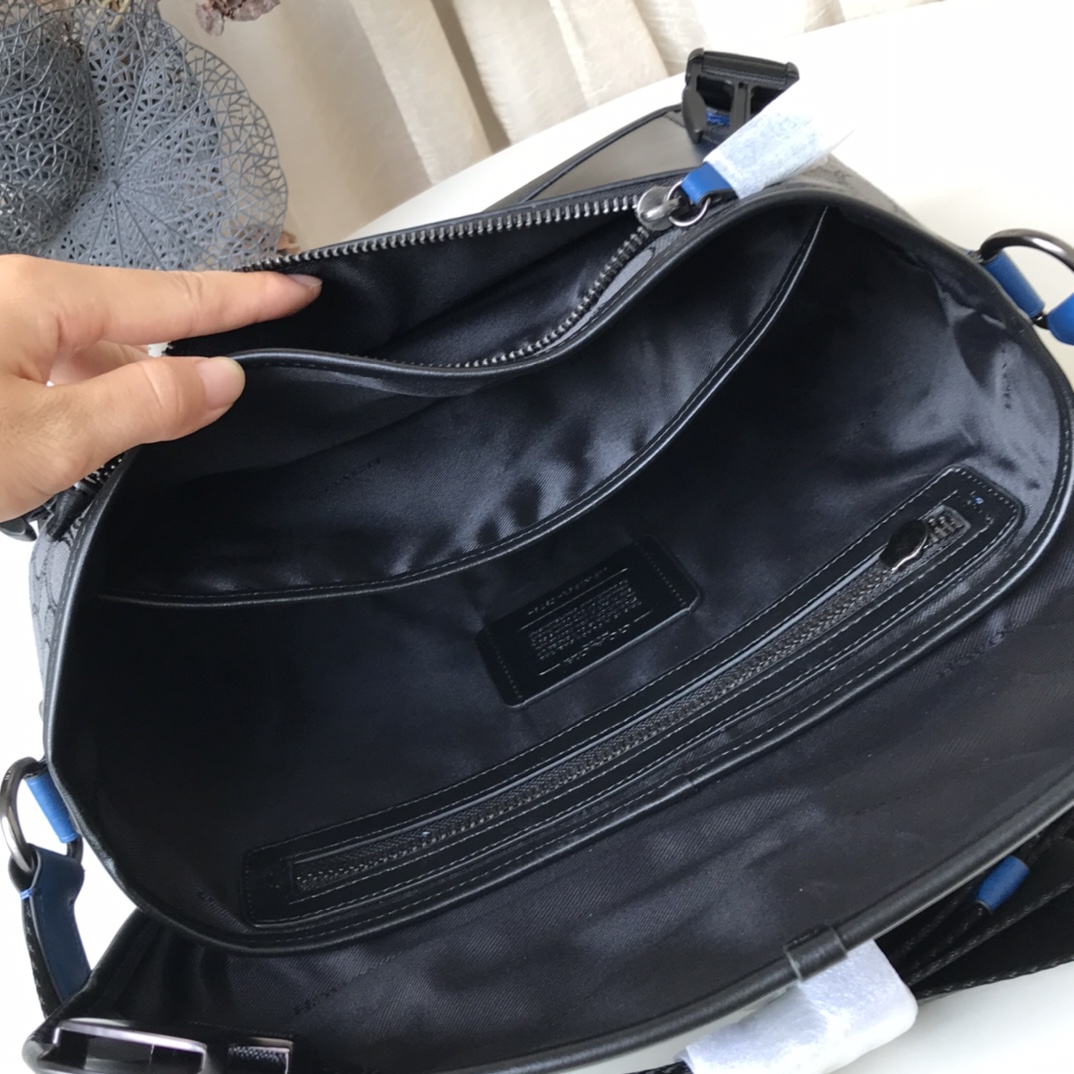 Coach 新款 2665蓝色 /3794老花配色 /2292 黑色LOGO标志 光滑小牛皮 League 邮差包 斜跨骑行包 配长肩带