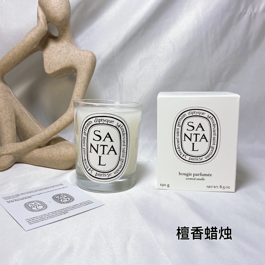 Diptyque Santal Scented Candle - 190g | Bougie Parfumée 1 i1630589577 6870 0