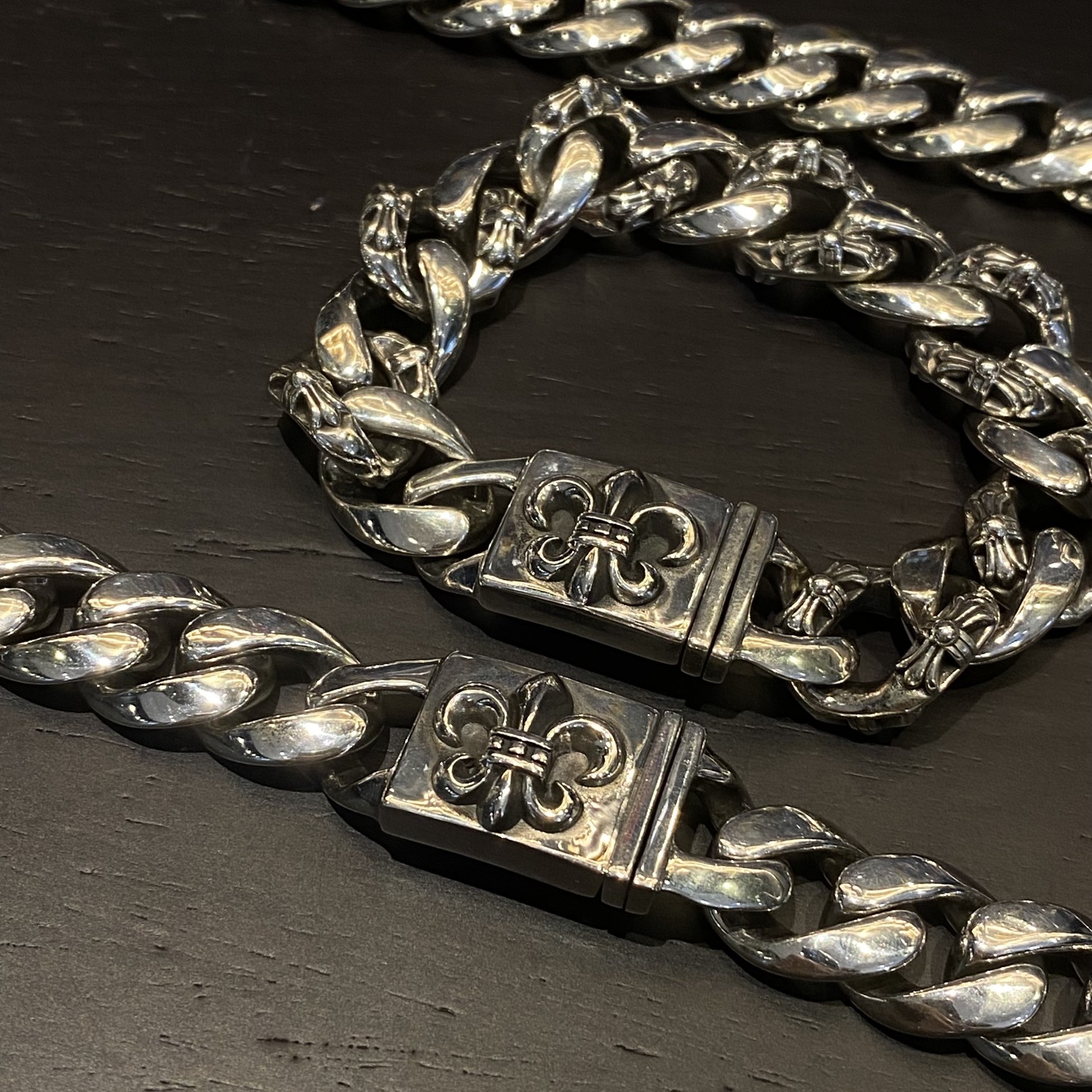 Chrome Hearts 新品上架𝐂𝐡𝐫𝐨𝐦𝐞 𝐡𝐞𝐚𝐫𝐭𝐬 克罗心大童军花项链