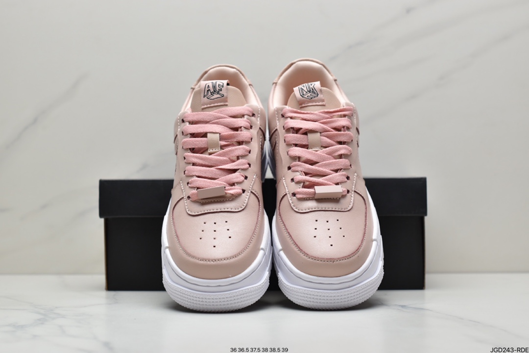 180  耐克Nike Wmns Air Force 1 Pixel QS LowParticle Beige解构运动板鞋