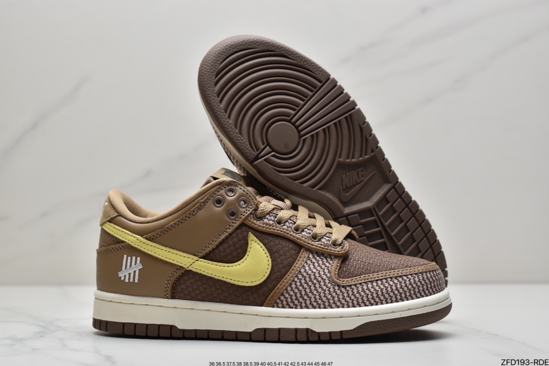 280 耐克NIKE DUNK LOW X UNDEFEATED “inside out”棕黄 DH3061-200