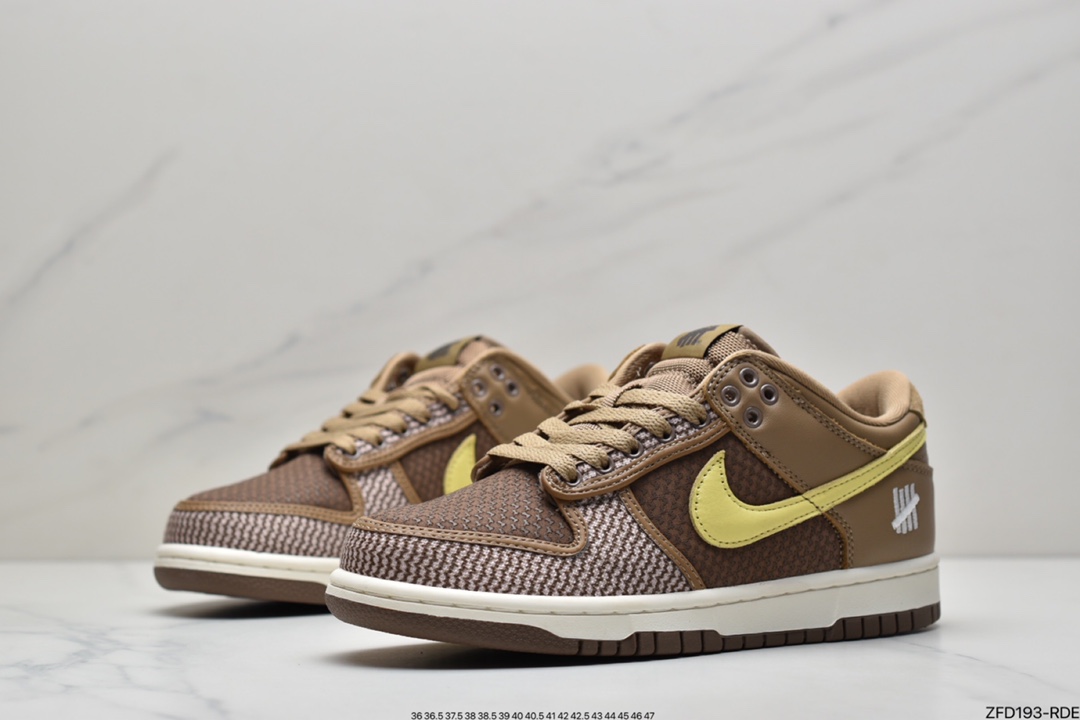 280 耐克NIKE DUNK LOW X UNDEFEATED “inside out”棕黄 DH3061-200