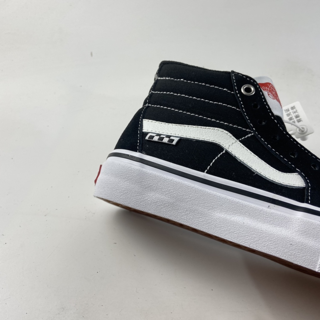 P150  VANS Sk8-Hi 范斯黑色侧边棋盘格子专业滑板鞋 VN0A5FCCY28