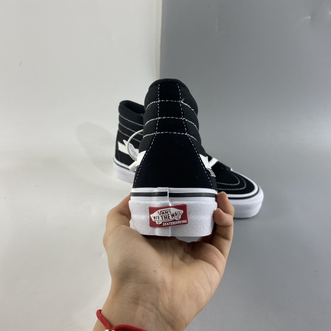 P150  VANS Sk8-Hi 范斯黑色侧边棋盘格子专业滑板鞋 VN0A5FCCY28